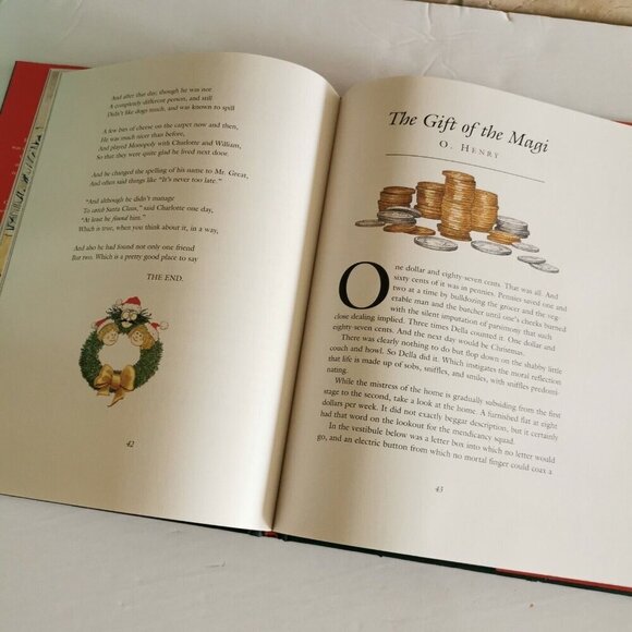 Fireside Al Treasury of Christmas Stories Hardcover w/CD Illustrated Holiday - Picture 6 of 7